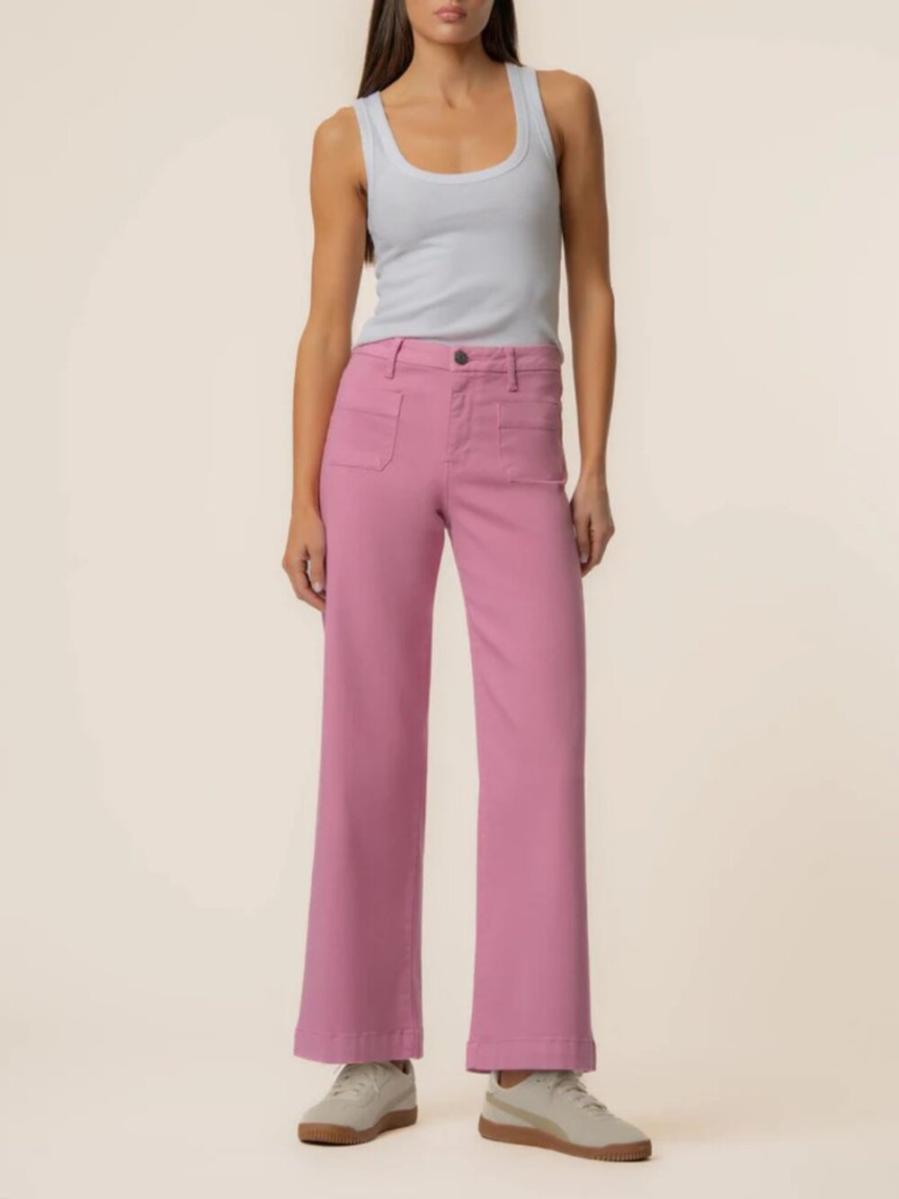 Meg High Rise Wide Leg in Cupcake